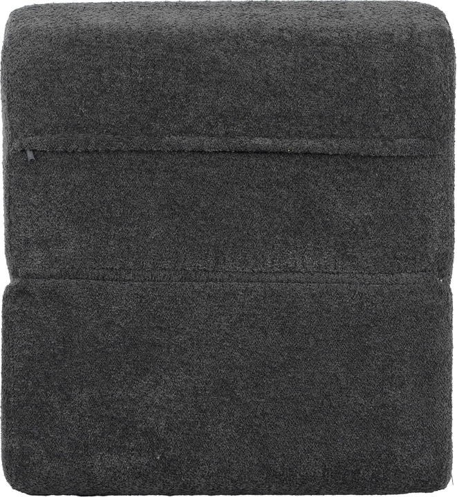 Fotel-krevat Ferderina, material stof, ngjyrë gri e errët, 90x76x65cm