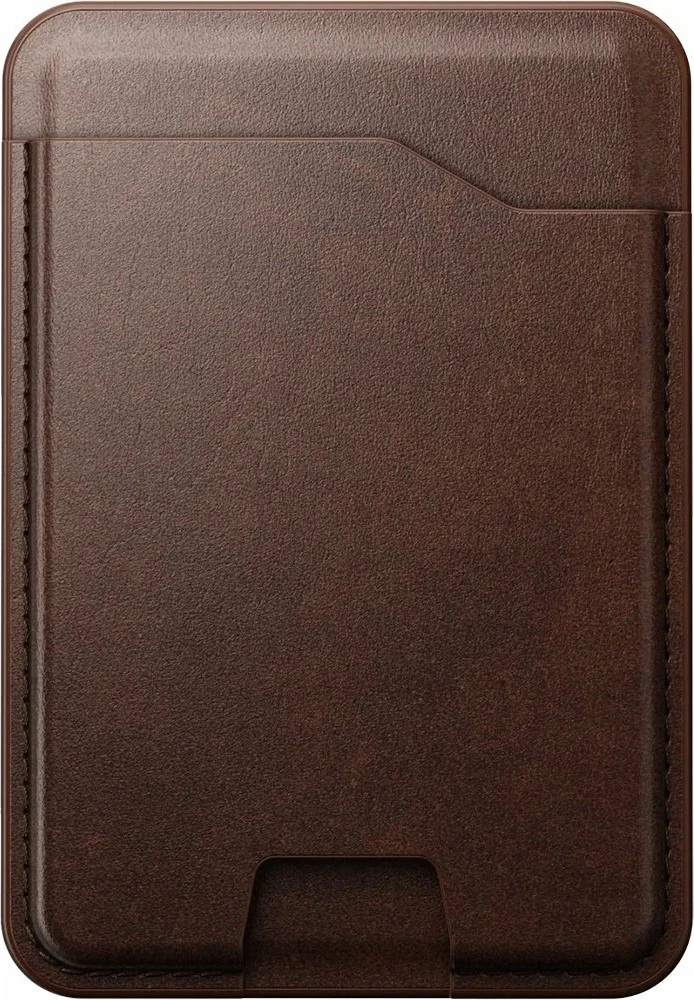 Kuletë lëkure MagSafe Nomad Leather Mag Wallet me Apple Find My, 1-4 kartela, kafe