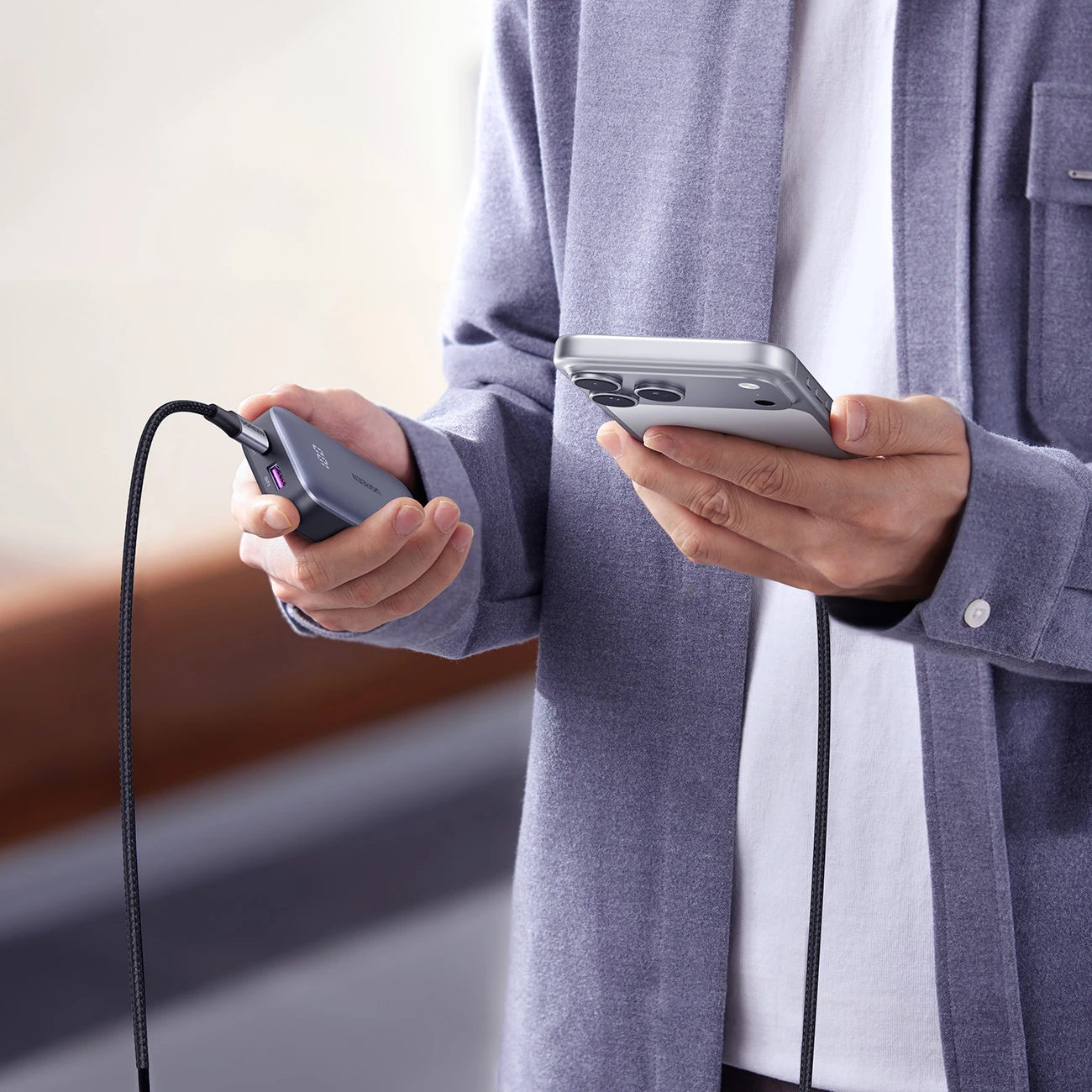 Kabllo USB-C në USB-C Ugreen PD 3.0 100W 5A 3m, e zezë