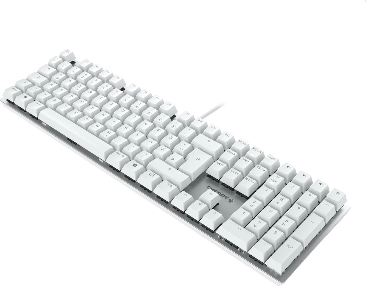 Tastierë mekanike Cherry KC 200 MX, Full-size, Wired, USB, QWERTZ, Silver, White