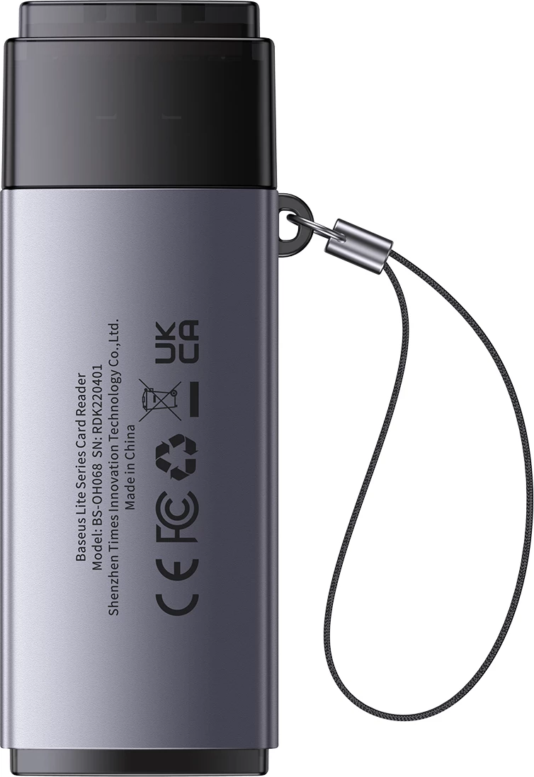 Lexues kartelash Baseus Lite Series WKQX060013, USB 3.0, SD/microSD, Gri