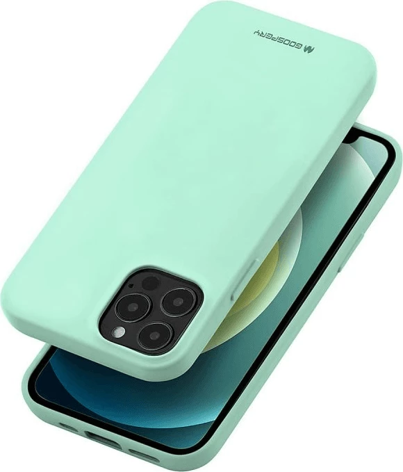 Mbështjellës Goospery 18174 Soft Feeling silikon për iPhone 14 Pro Max, mint