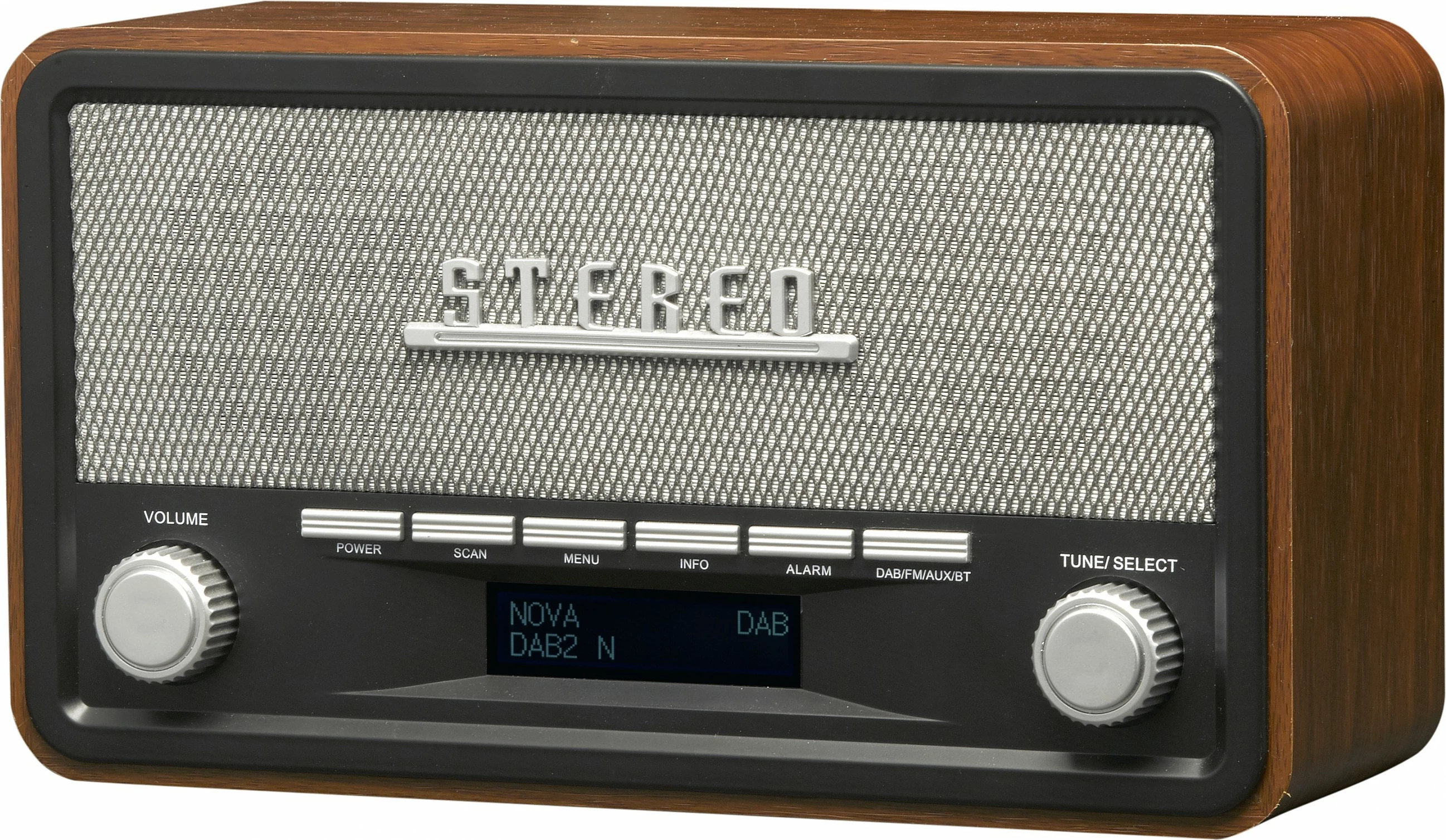 Radio DAB Denver DAB-18, retro, ekran digjital, kafe