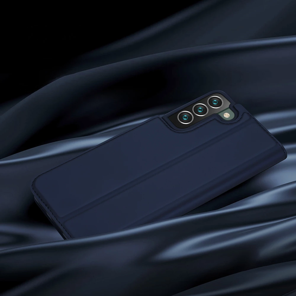 Mbështjellës Dux Ducis Skin Pro për Samsung Galaxy S22+, eko lëkurë, i zi