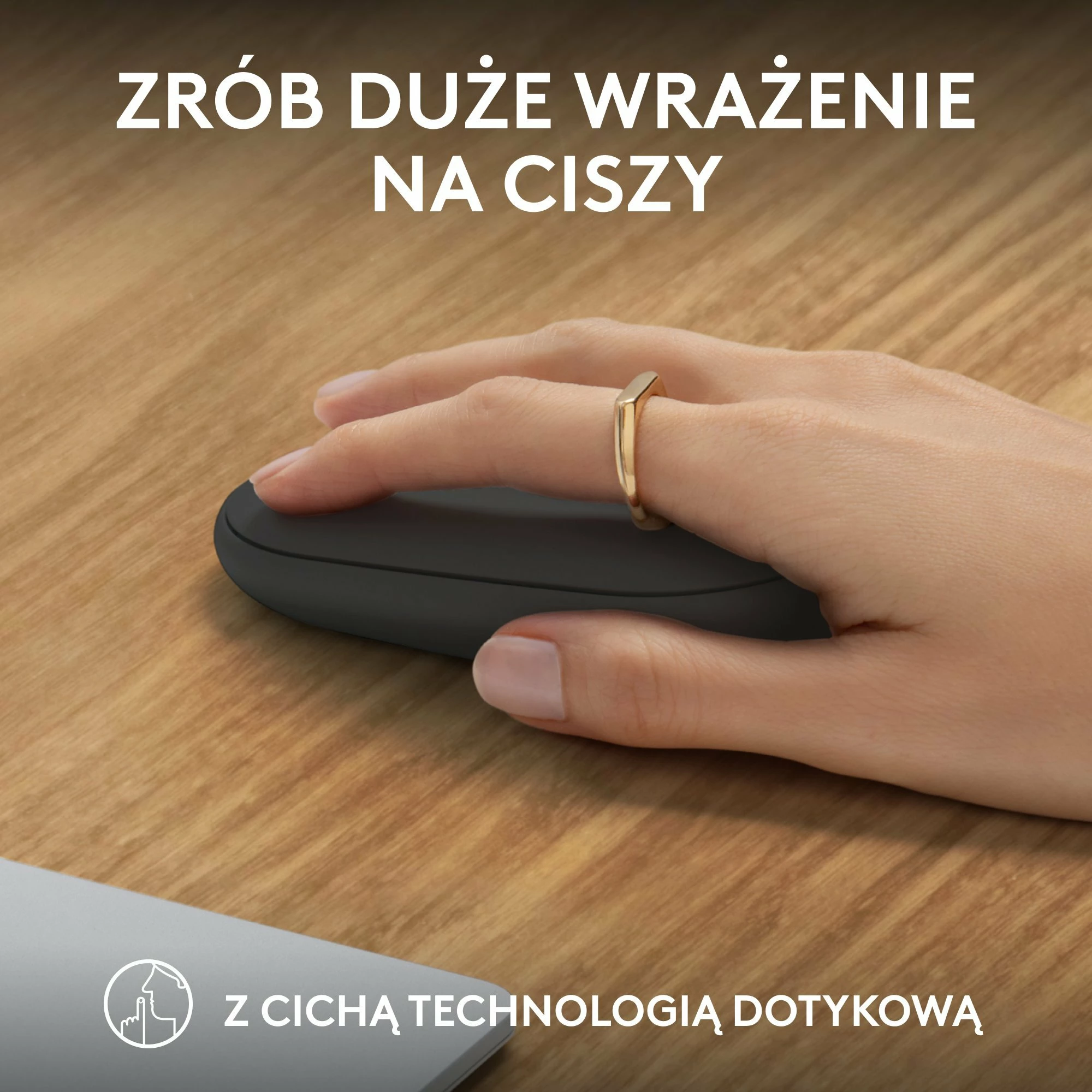 Maus Logitech Pebble Mouse 2 M350s 910-007015 Bluetooth 4000 DPI, Graphite