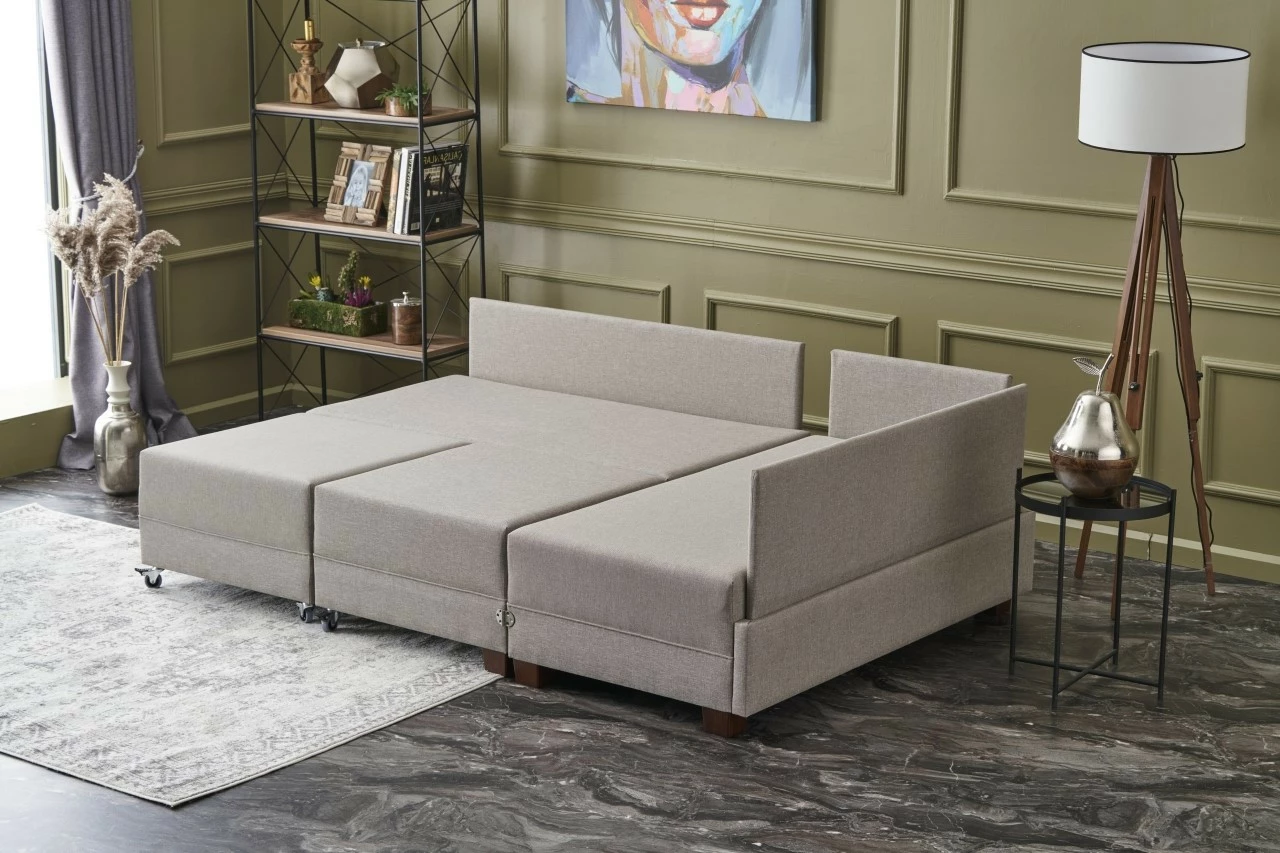 Kënd-sofë krevati Fly, ngjyrë krem, Atelier del Sofa