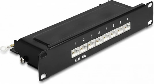 Patch panel DeLOCK 10" 8 porta Cat6A 1U, i zi