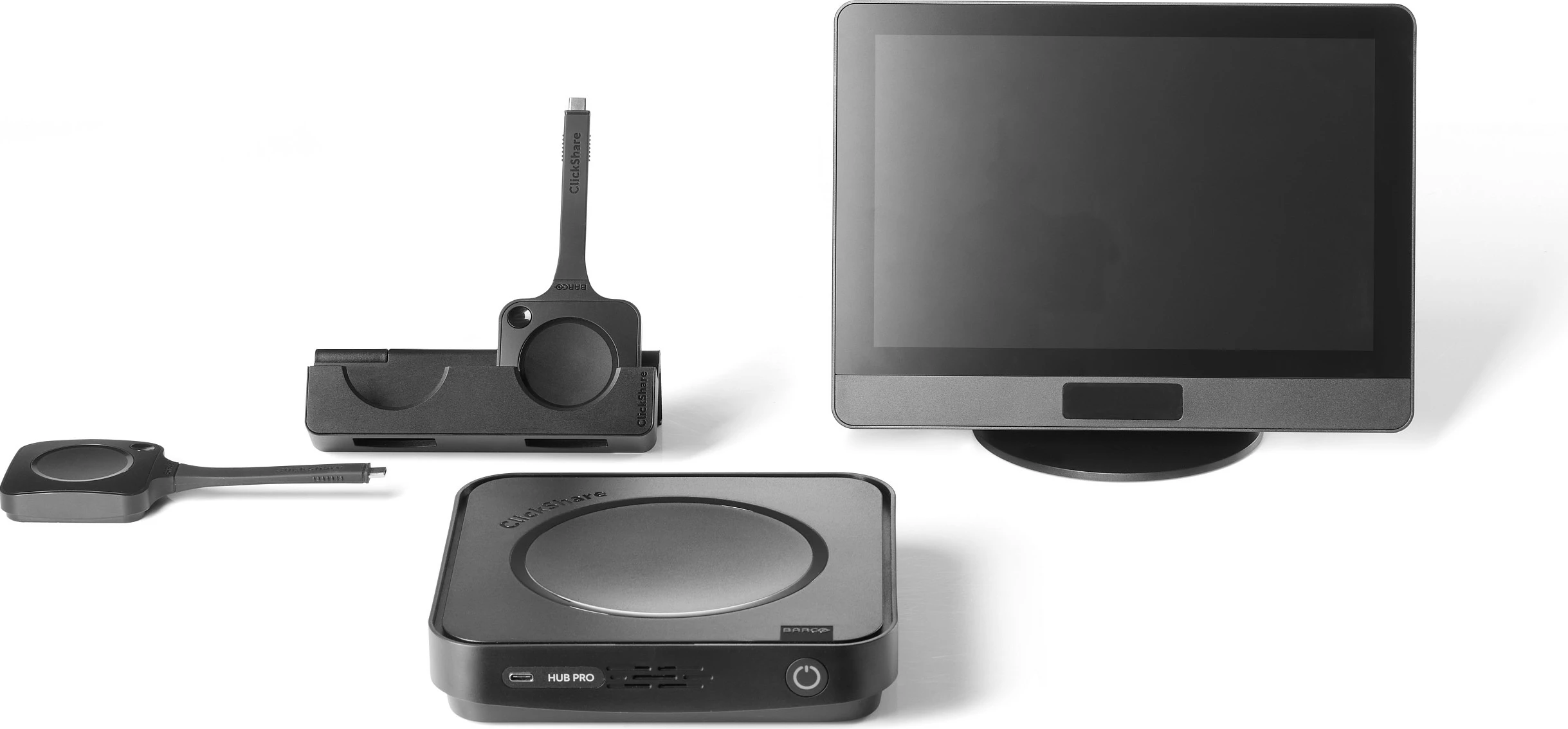 Sistem videokonference BARCO ClickShare Hub Pro, 5K Ultra HD, panel me prekje 10.1", Wi‑Fi/Bluetooth, 2x HDMI