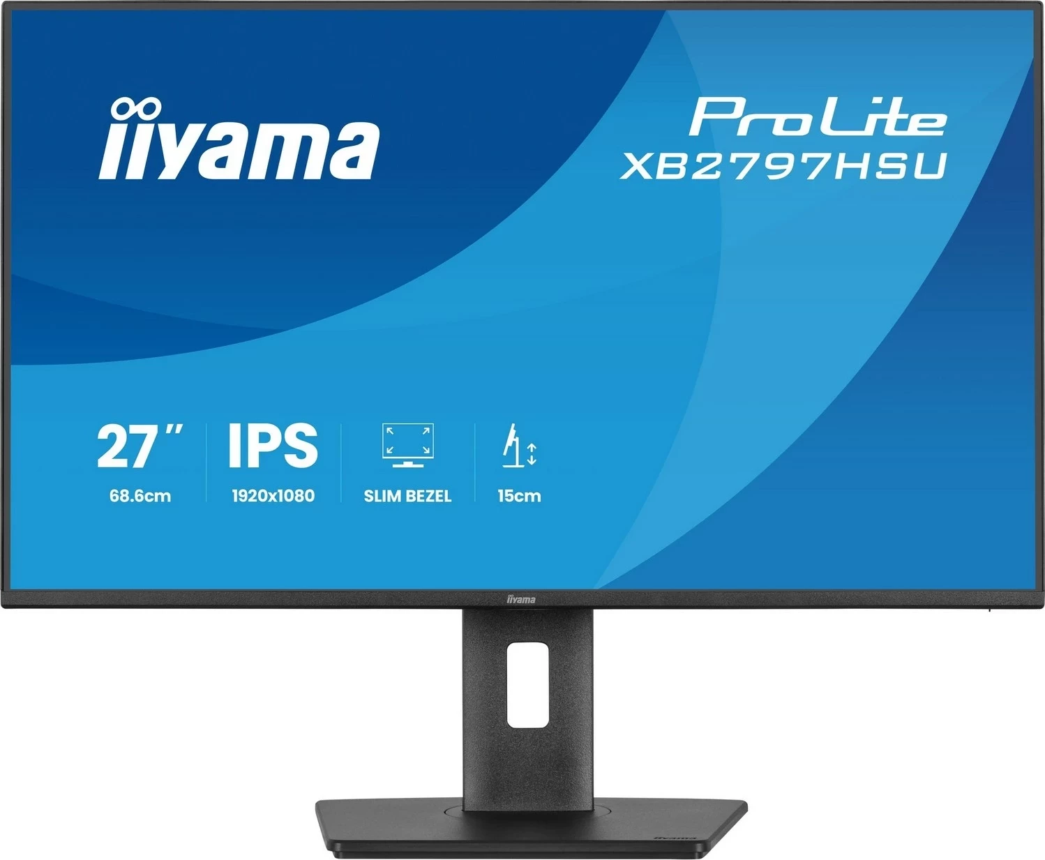 Monitor iiyama XB2797HSU-B1, 27 inch, Full HD, IPS, LED, i zi