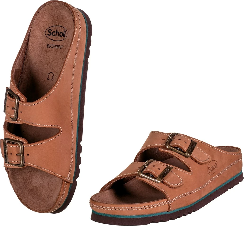 Flip-flopa Scholl Air Bag, unisex, Mobilex, për të rritur, ngjyrë bezhë