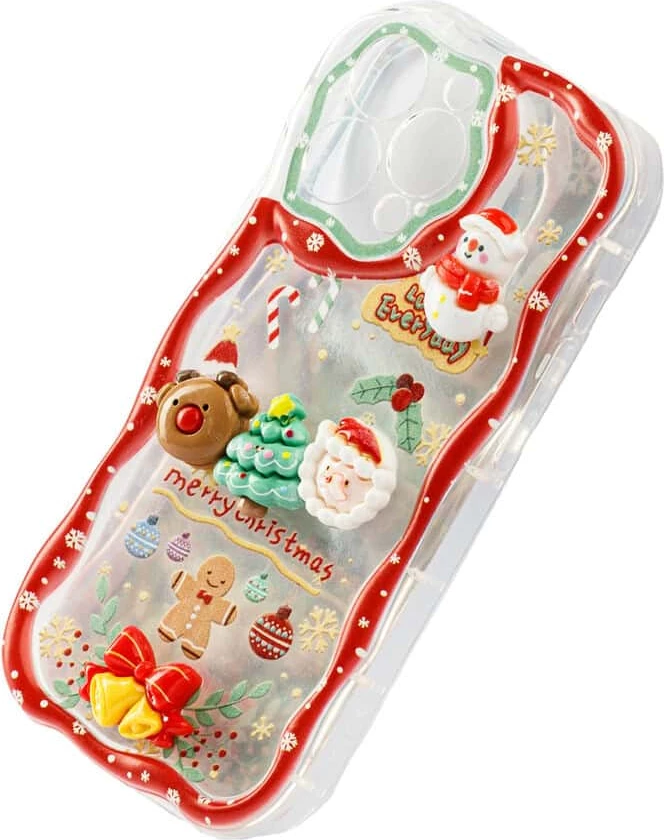 Fotroll për telefon TECH TIME Christmas Edition Red (IP15PROMAX)