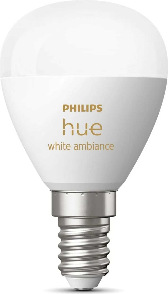 Llambë e mençur Philips Hue White ambience Lustre, Bluetooth, LED, E14, P45, Bardhë