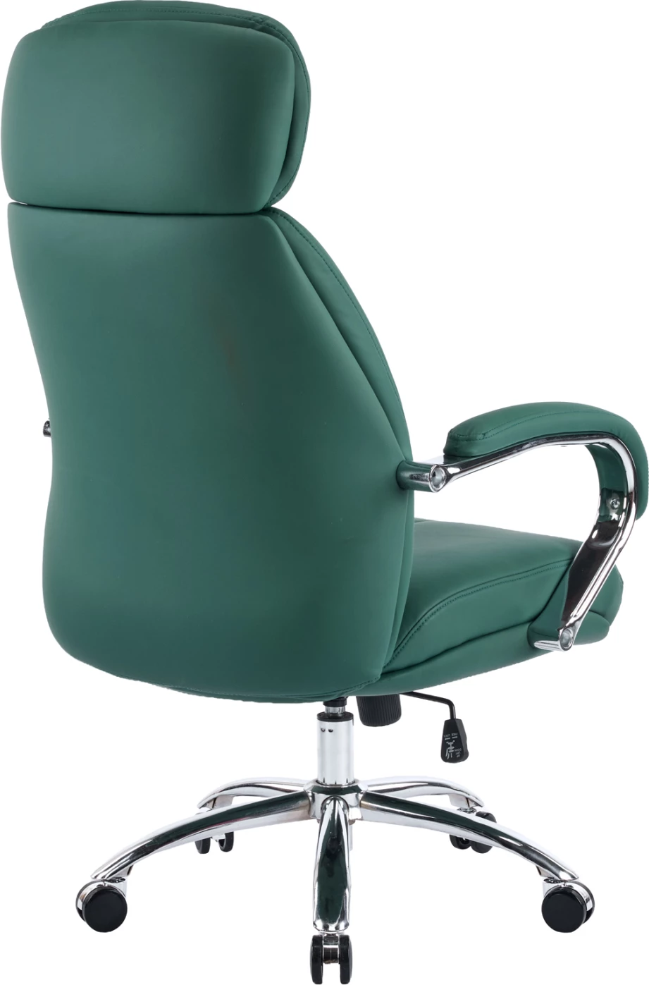 Karrige zyre TOREN, lëkurë sintetike e gjelbër, bazë kromi, 66x74x128cm