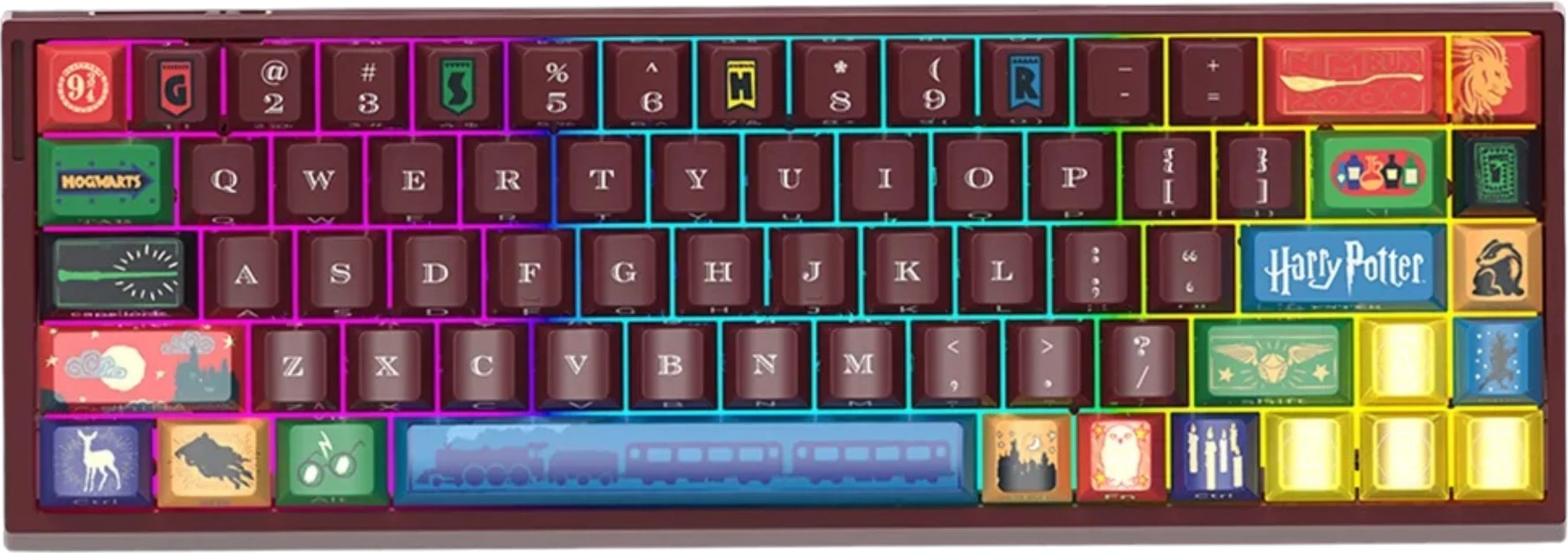 Tastierë mekanike gaming Spawn Harry Potter Magnetic, 68 tasta, RGB, USB-C