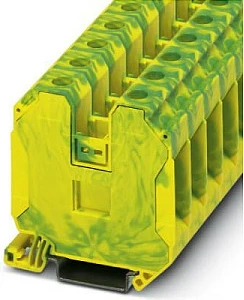 Klemë rreshtore PE Phoenix UT 35-PE (3044241), 2-polëshe, DIN rail, verdhë/jeshile