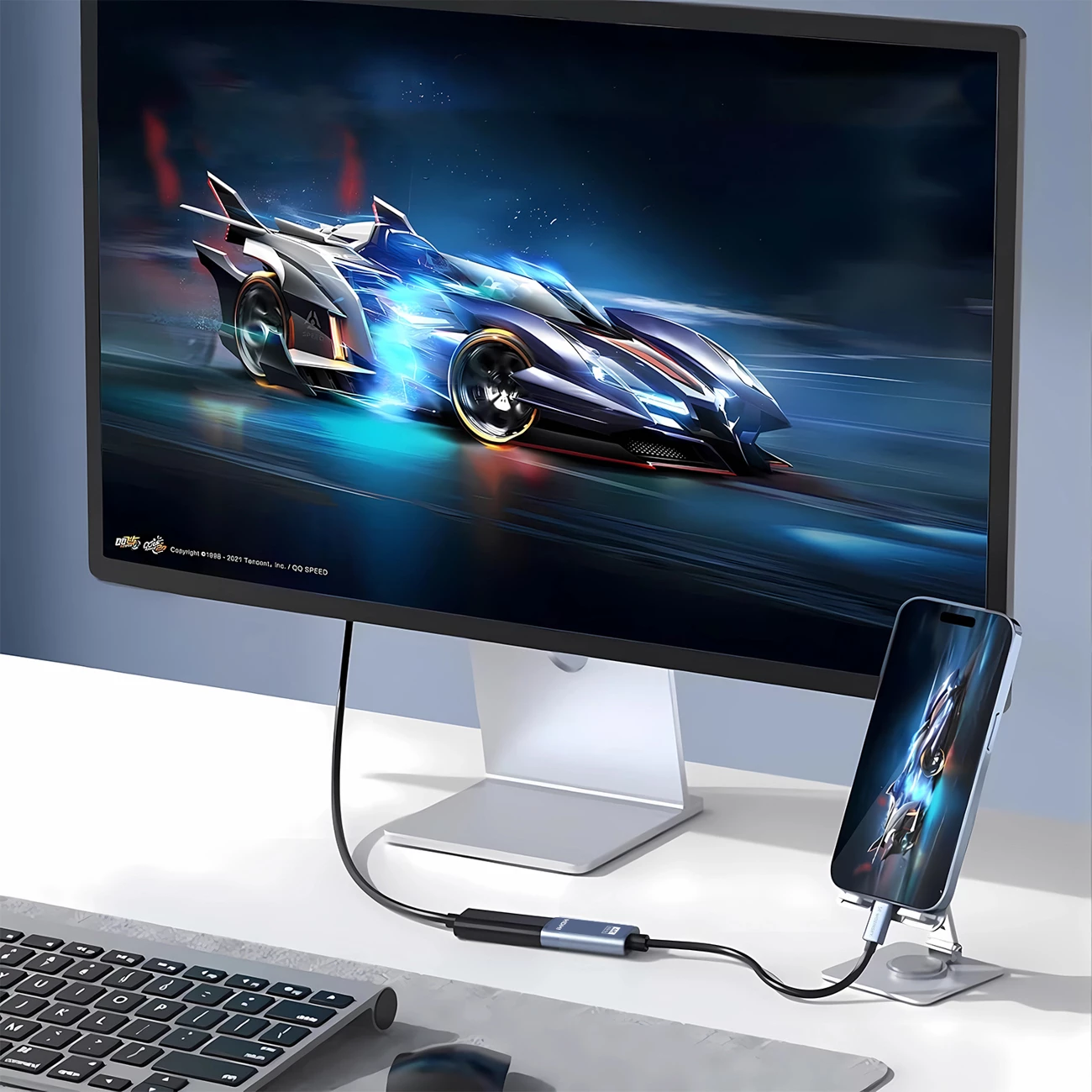 Adapter USB-C në HDMI 4K 60Hz, Wozinsky WACH-01, i zi