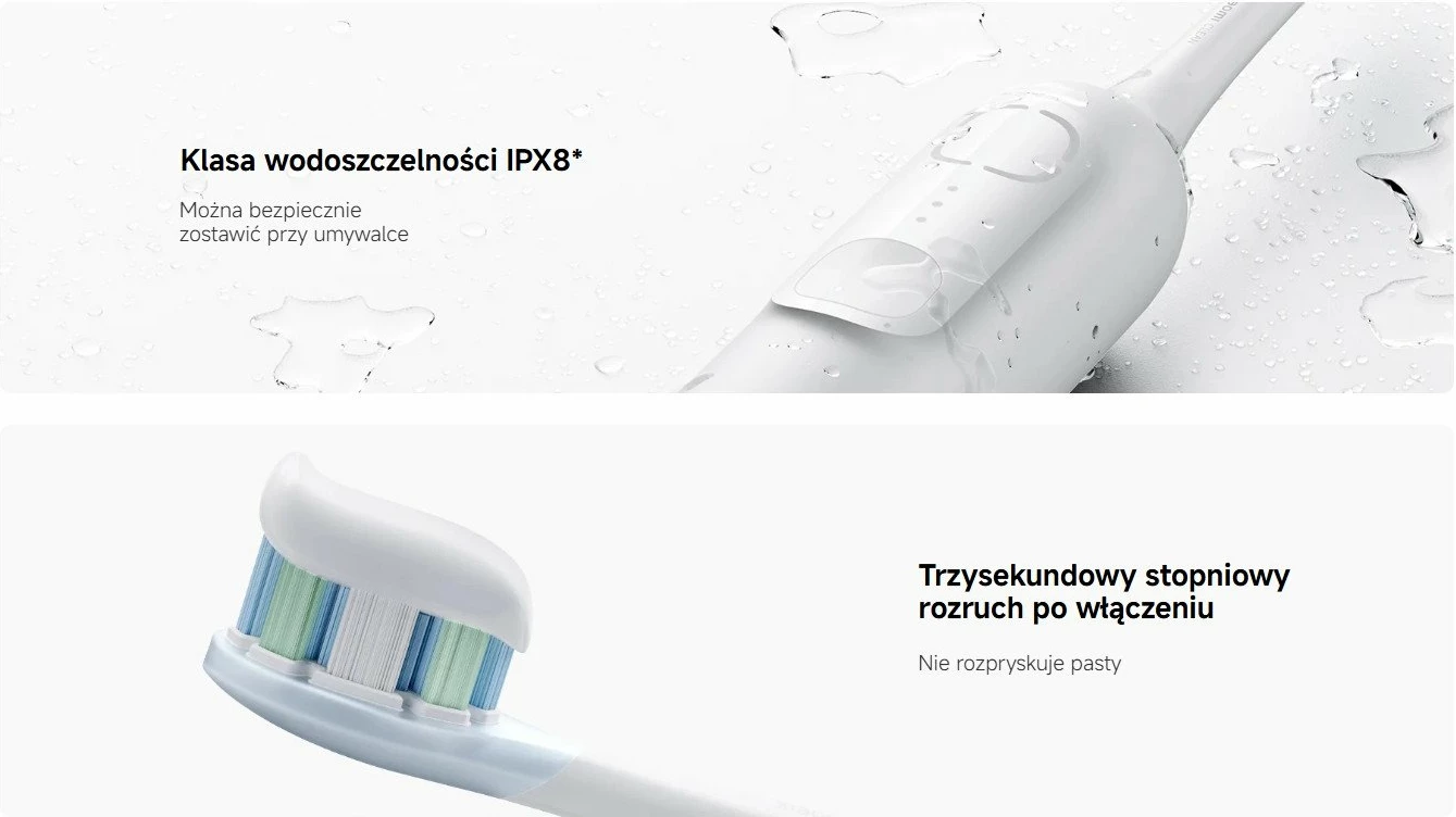 Furçë elektrike për dhëmbë Xiaomi MES609 2000mAh 3 moda Type-C IPX8 e bardhë