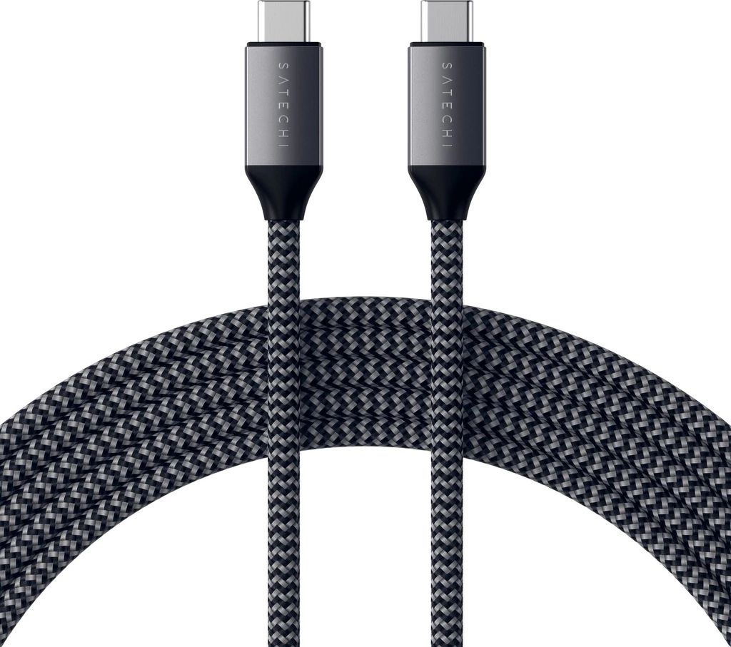 Satechi USB-C to USB-C 100W Braided Charging Cable 2m - Grey