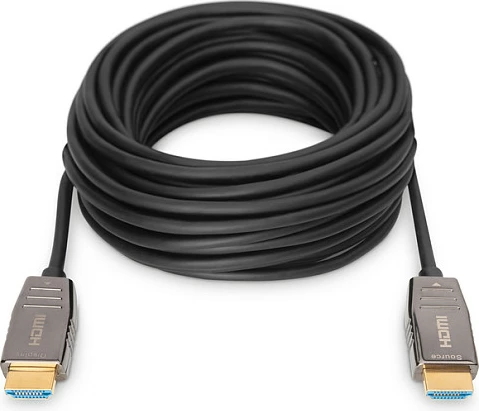 HDMI kabllo Digitus AK-330126-300-S, 30m, 8K, HDMI 2.1, e zezë