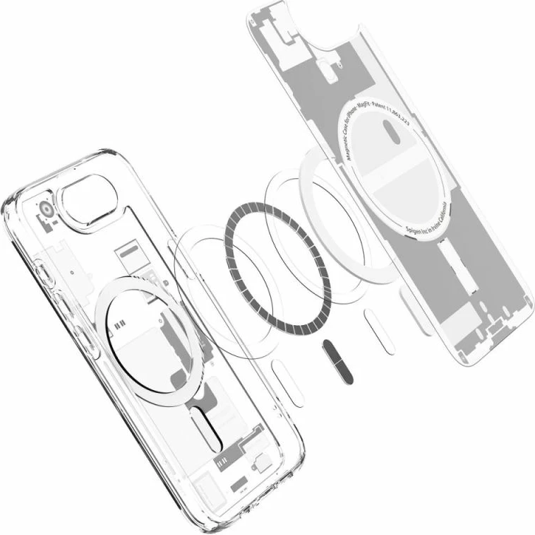 Mbrojtëse telefoni Spigen Ultra Hybrid MagSafe për iPhone 16E/17E, e bardhë