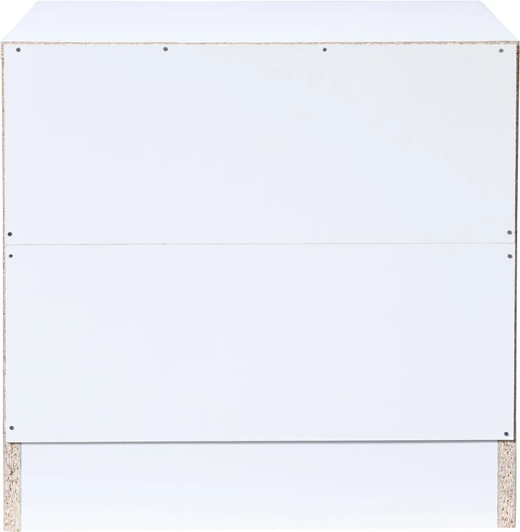 Komodinë POLO me 2 sirtarë, e bardhë, 45x35.5x45