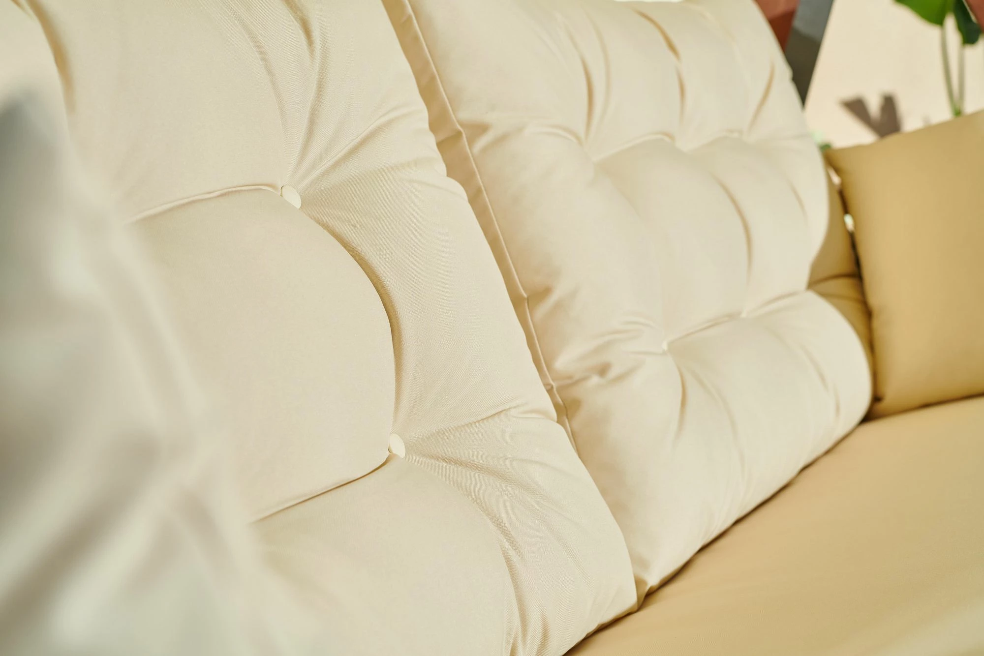 Karrige lëkundëse treshe për kopsht, ngjyrë bezhë, Skye Decor, Sia 2400