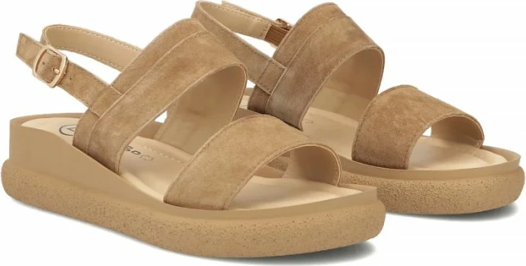 Sandale wedge Filippo DS7746 për femra, camel