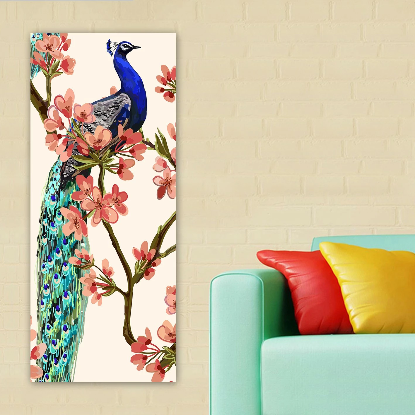 Pikturë dekorative në kanavacë, shumëngjyrëshe, DKY5847094482_50120, 50x120cm