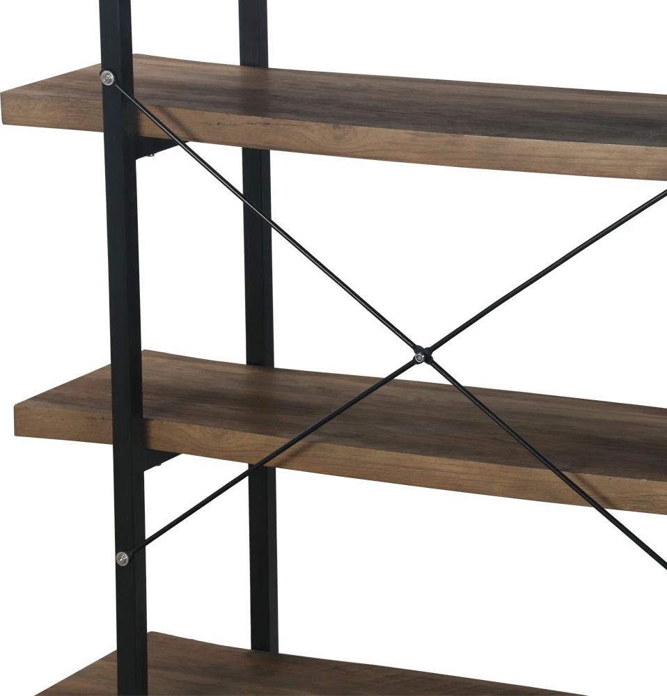 Raft librash Brick-Urban, ngjyrë arre e zezë, 105x32x140