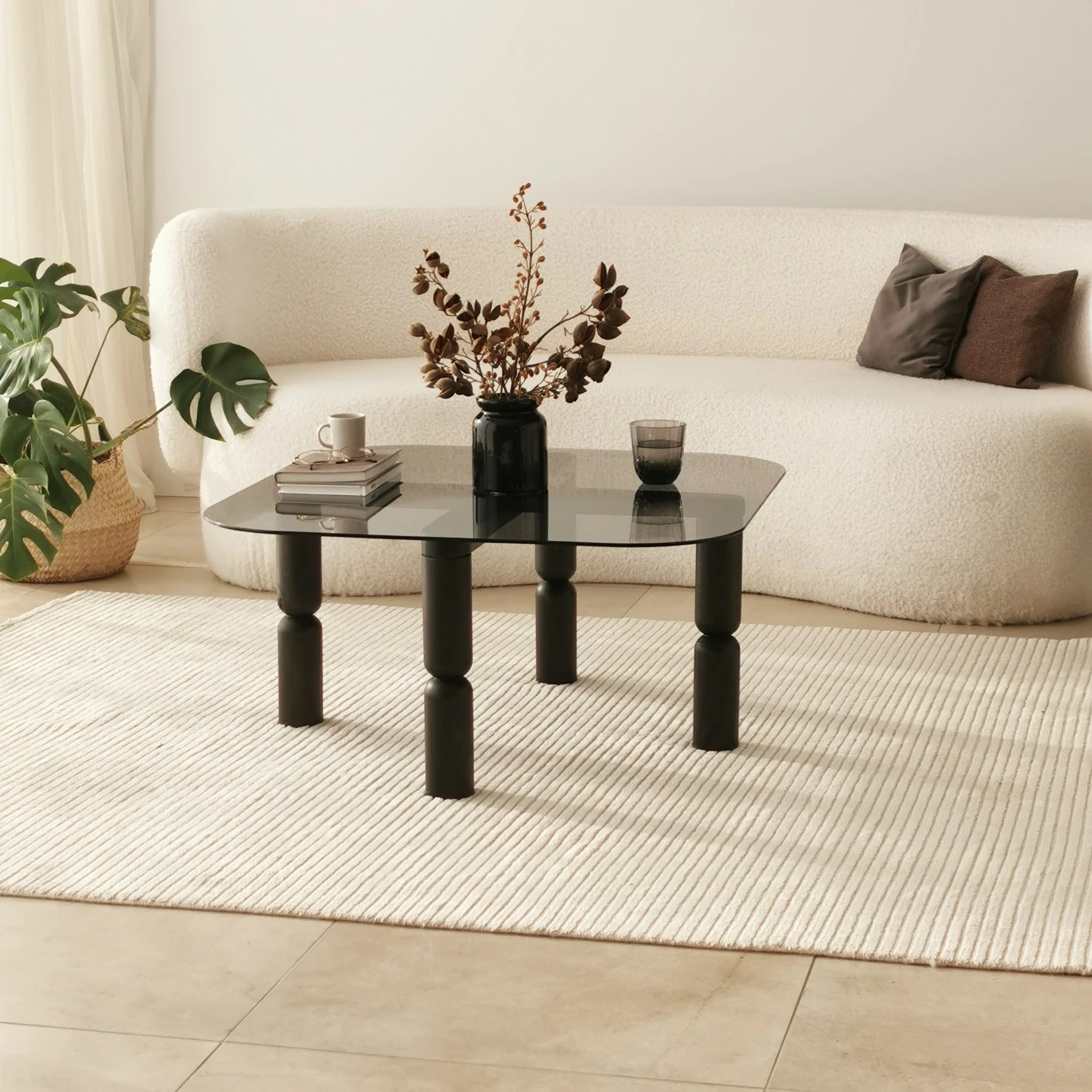 Tavolinë kafeje Hanah Home, Kei, anthracite dhe fume