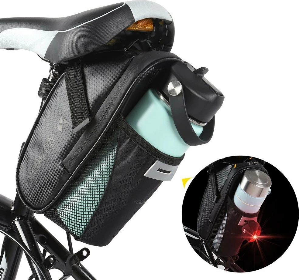 Çantë biçiklete Wozinsky WBB20BK, 1.5L, najlon, e zezë