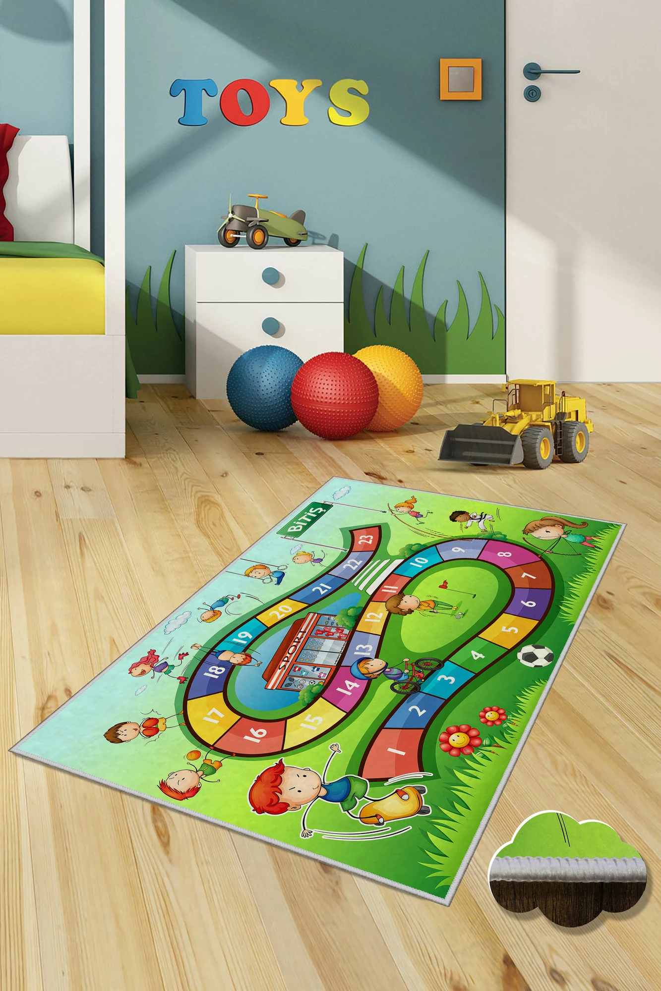 Qilim korridori, shumëngjyrësh, 80x300cm, Conceptum Hypnose, WOOKECE095