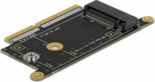 Adapter DeLOCK konvertues SSD MacBook Pro në M.2 NVMe, i brendshëm, i zi
