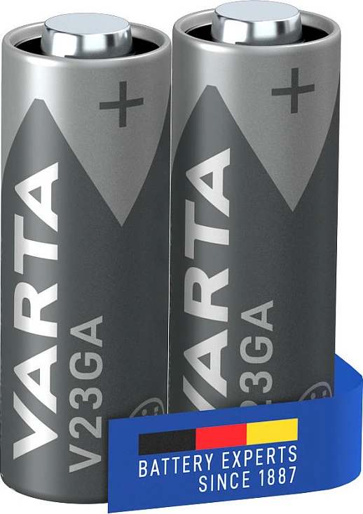 Bateri Varta 04223 V23GA A23, alkaline 12 V, 2 copë, gri/argjendtë