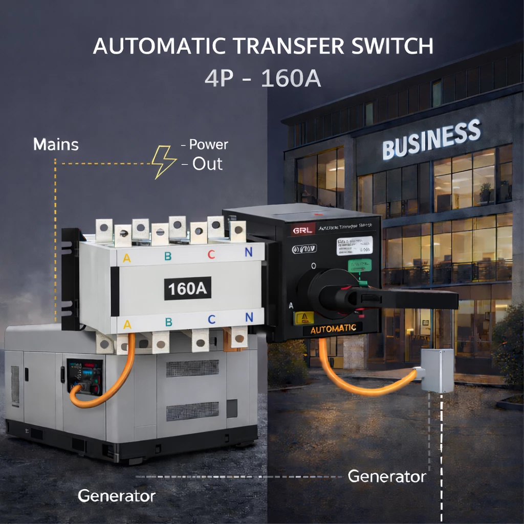 ATS ndërprerës automatik 4P 160A HGLD-160A/4