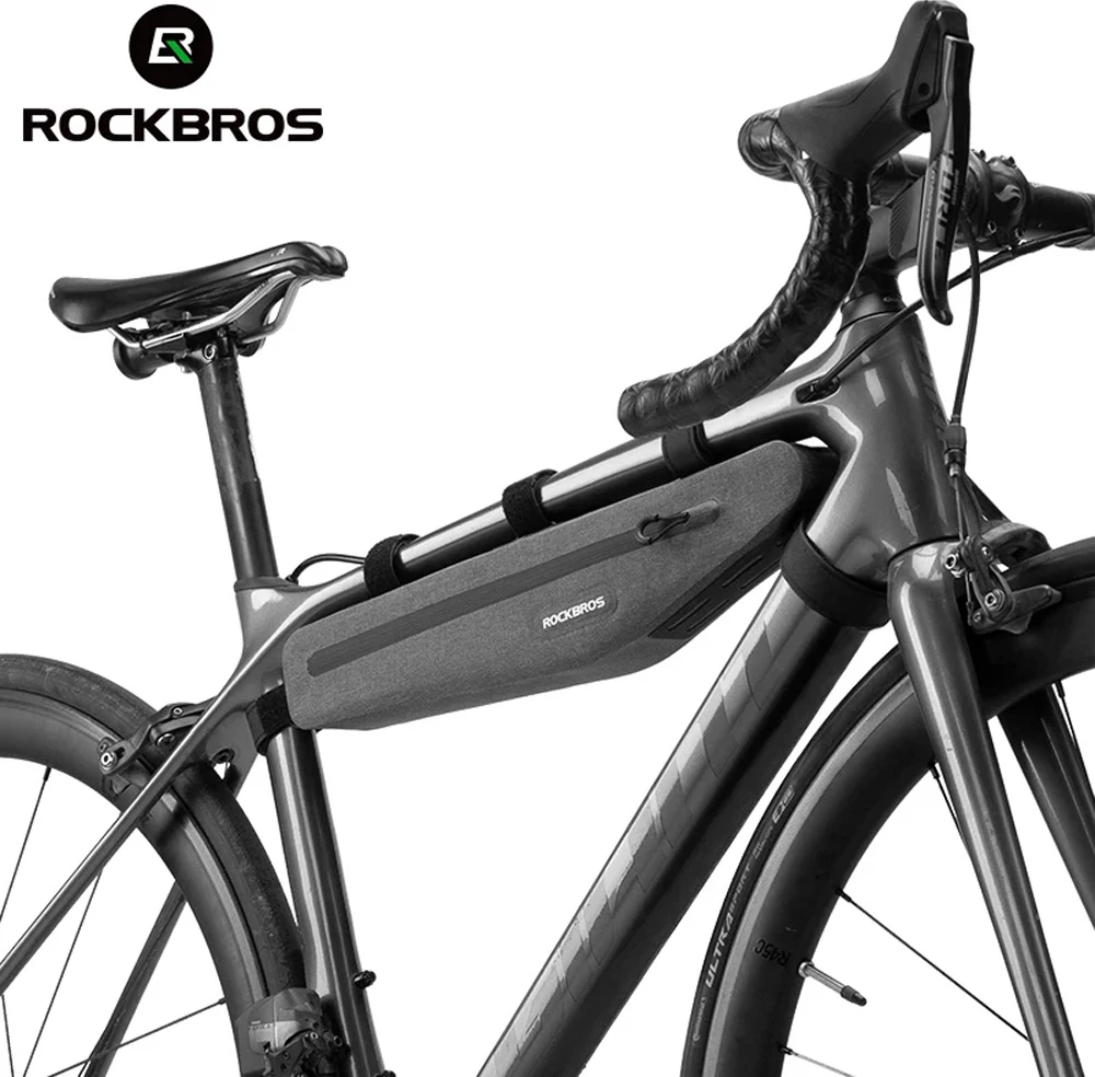 Çantë kornize për biçikletë Rockbros AS-052, 1.5L, poliestër, gri