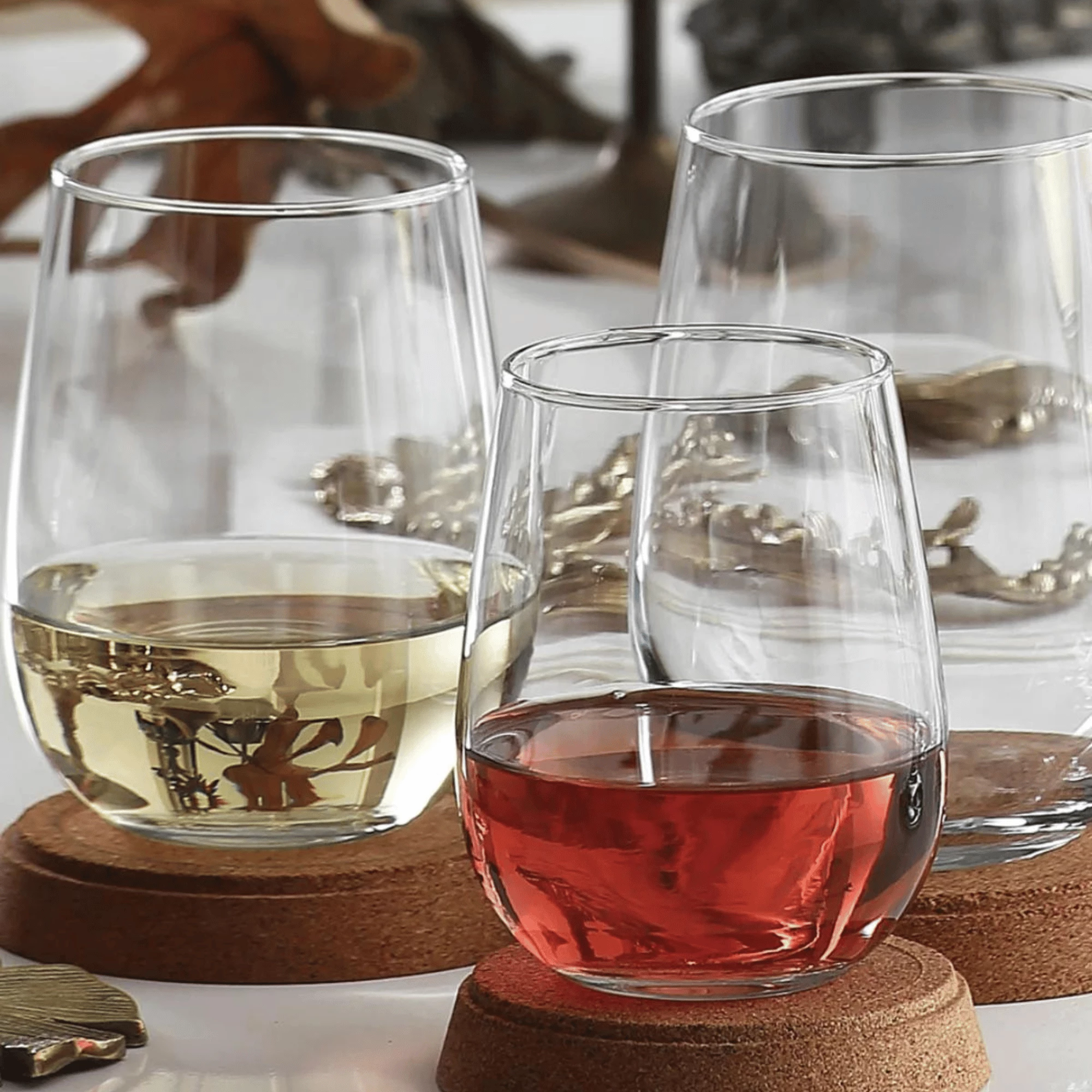 Gotë vere pa kërcell LAV Paris 360 ml, set 12 copë, transparente