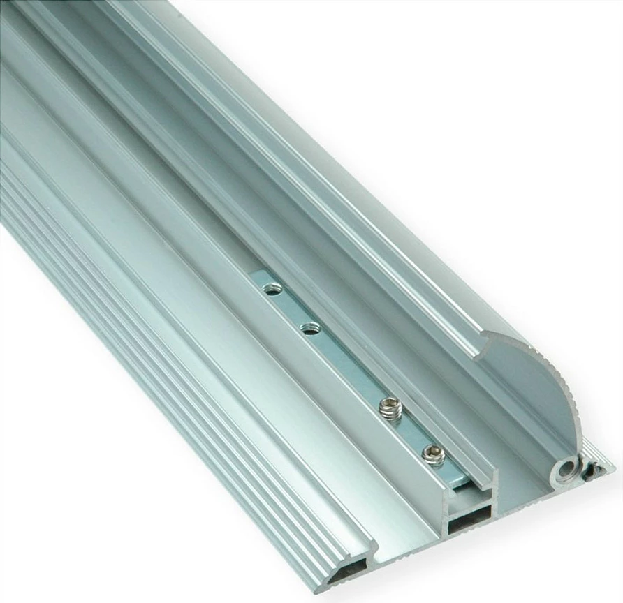 Mbulesë kabllosh për dysheme ROLINE 19.08.3107, 2-kanale, 1.1 m, 92x22 mm, alumin, argjend/zi