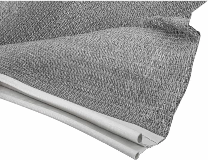 Tendë hije/awning BRUNNER Sunny View 340 x H190 cm, 100% PE, gri, set me shtylla + kunja + litarë