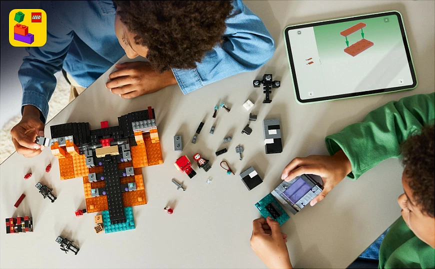 Set ndërtimi LEGO Minecraft Wither Battle 21590, 494 copë, 7 figura, shumëngjyrësh