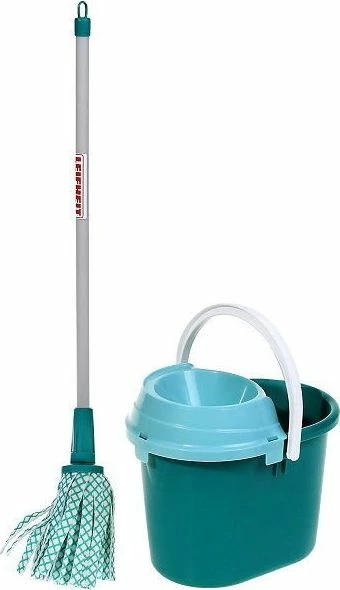 Set lodër kovë me mop Klein 6558 Leifheit Universal, për fëmijë 3+, jeshile/turkiz