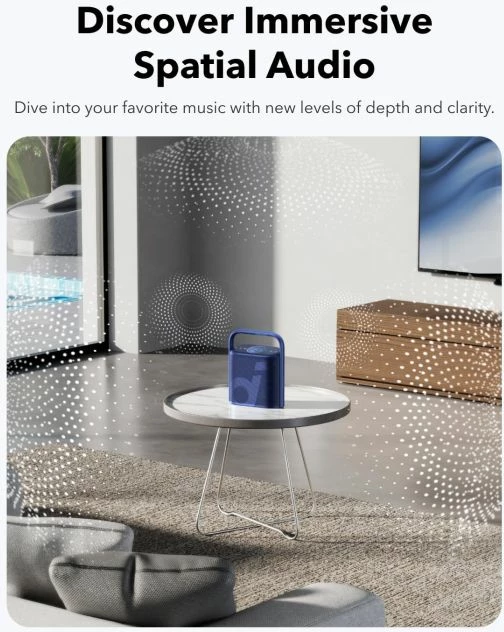 Altoparlant Bluetooth Anker Soundcore Motion X500 40W, IPX7, bateri deri 12h, i zi