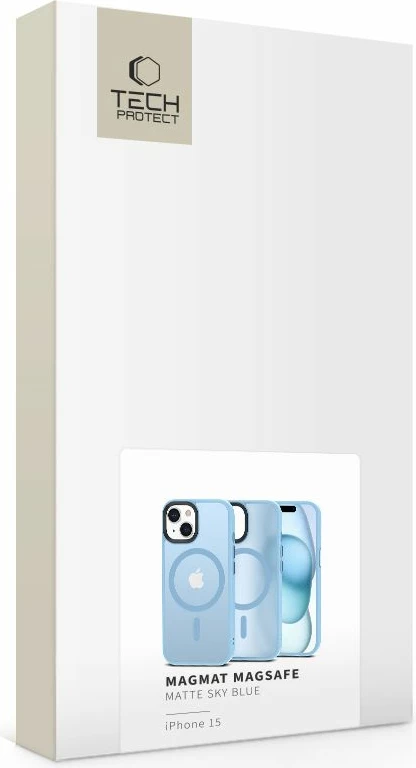 Mbështjellës Tech-Protect MagMat MagSafe për iPhone 15, Blu Mat