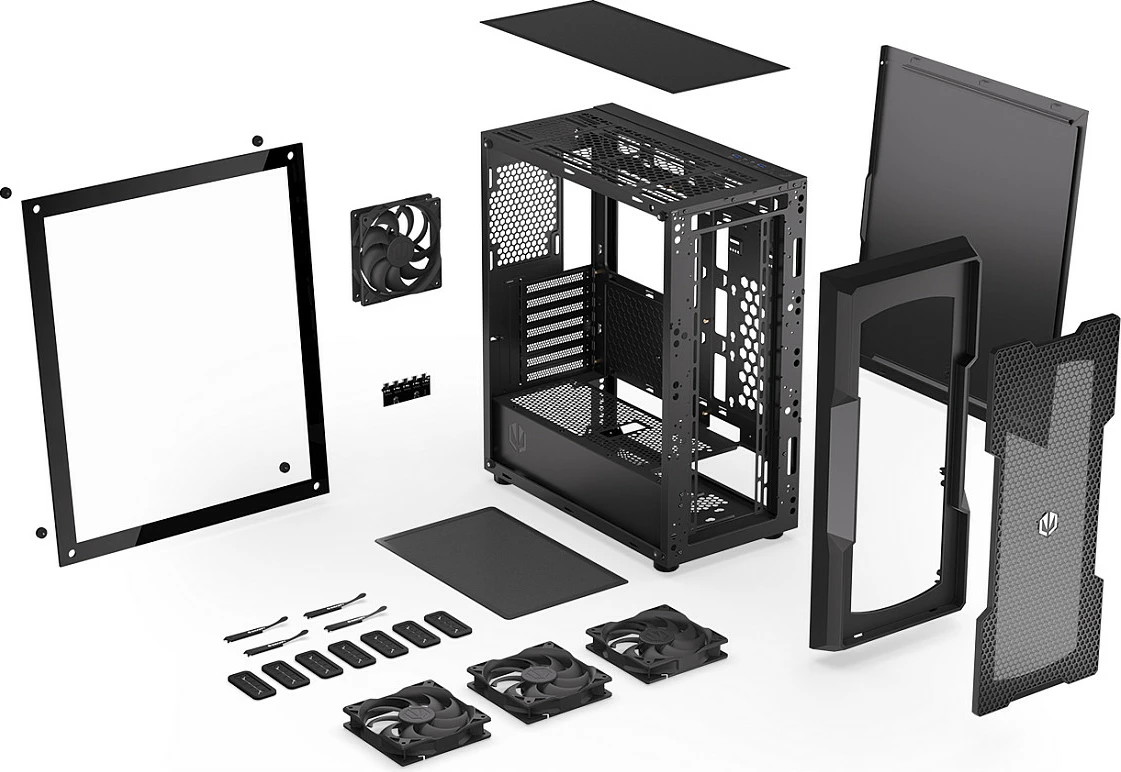 Kasë Endorfy Regnum 400 Air, Midi Tower, ATX/mATX/Mini-ITX, e zezë