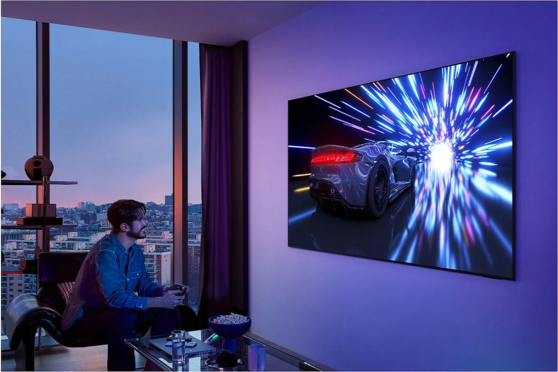 Televizor Samsung GQ55S95FAT, 55" 4K OLED, 144Hz, 4x HDMI 2.1, Titan Black