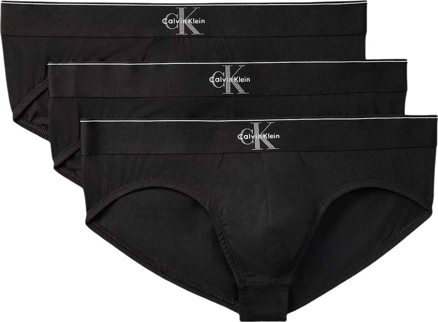 Të brendshme për meshkuj Calvin Klein Underwear Hip Brief 3PK LV00NB4471, të zeza