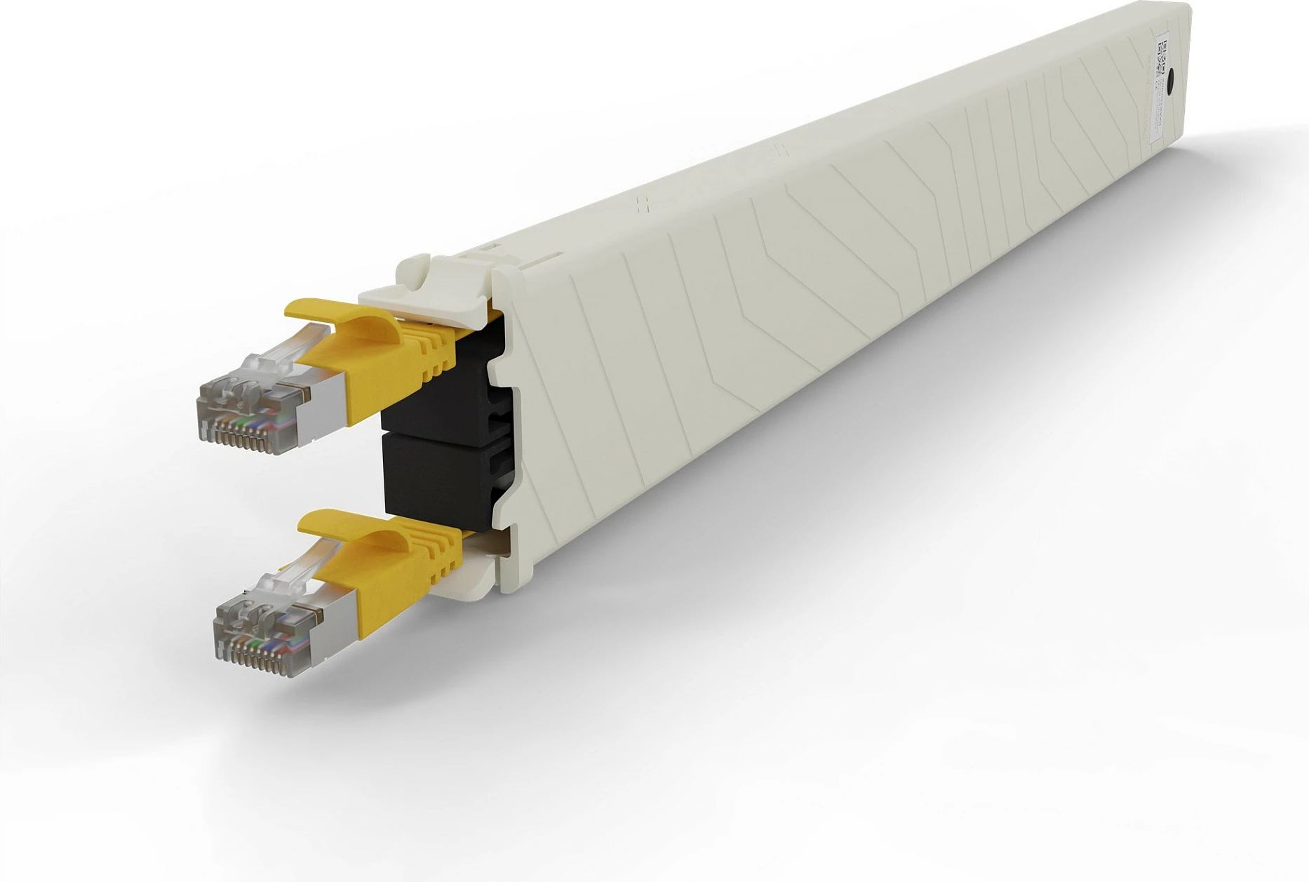 Kabllo rrjeti PATCHBOX .one Cassette 8RU, Cat6a, 0.8m, STP U/FTP, RJ-45, e verdhë