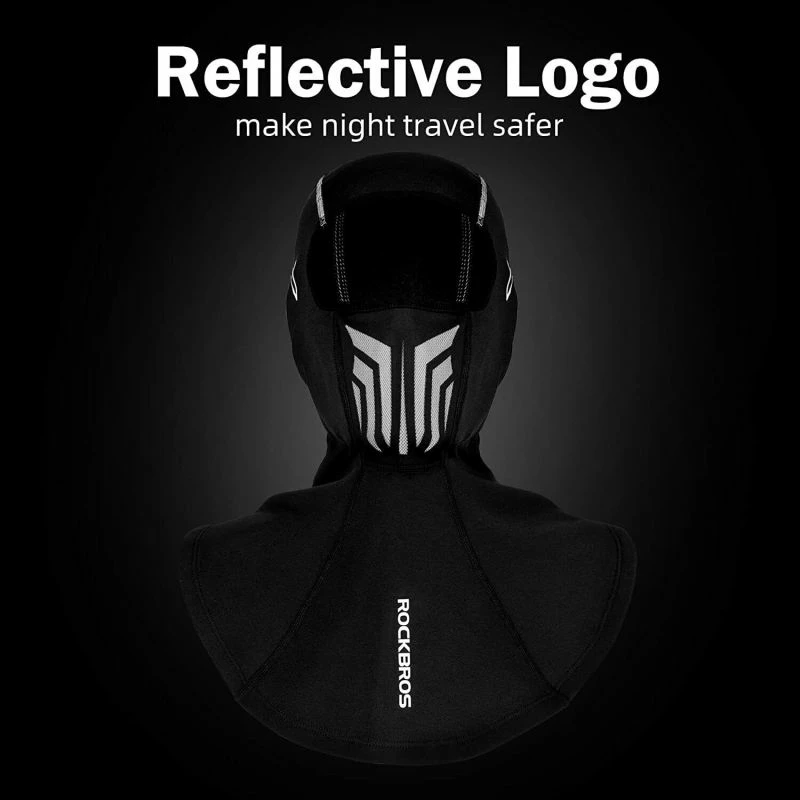 Maskë balaclava sportive Rockbros për meshkuj, e zezë
