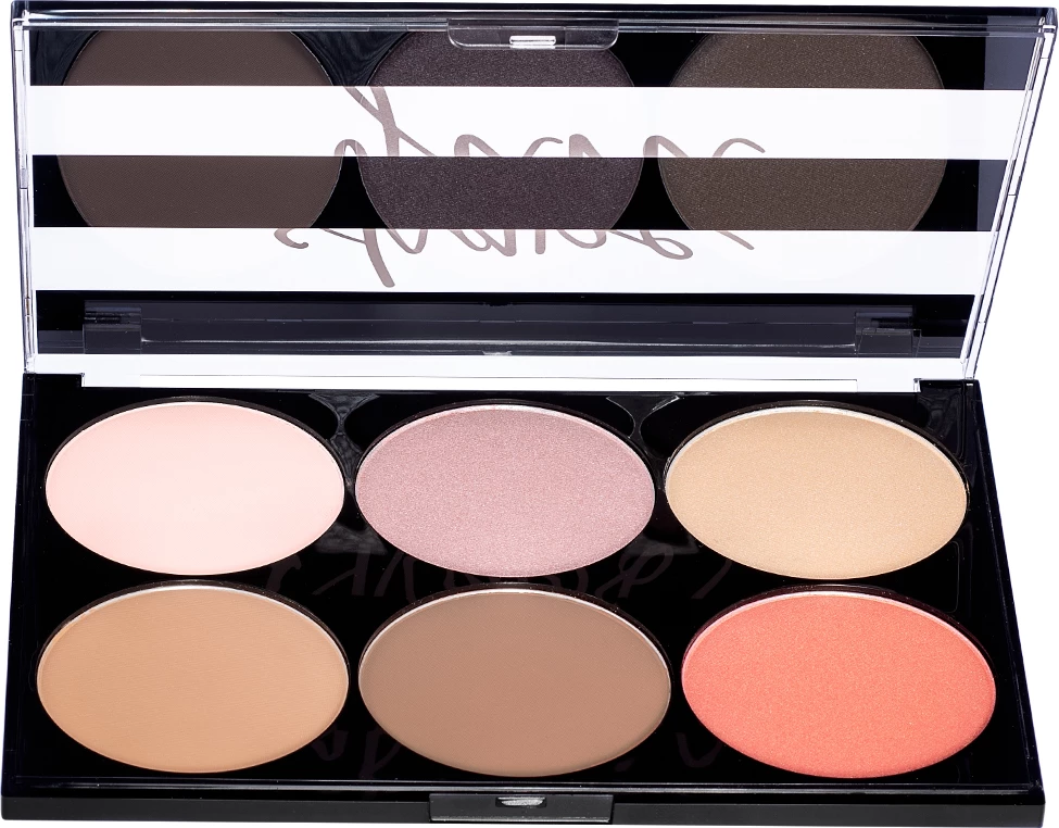 SHAPE GURU Face sculpting palette with highlighter, contour and blush