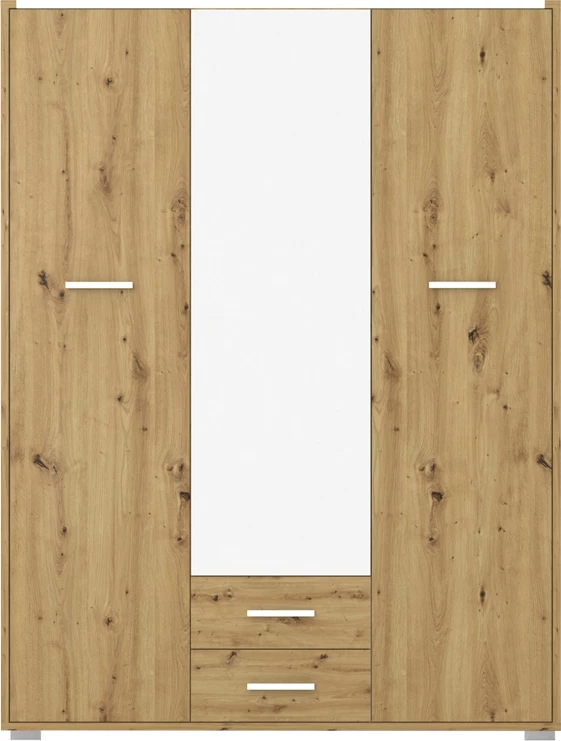 Dollap melamine Rutenia, ngjyrë lisi, 155.7x54x203cm